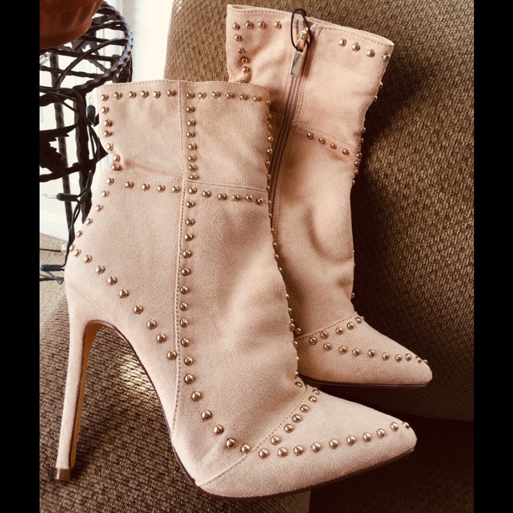 Gorgeous New Suede PointyToe High Heel Ankle Boots